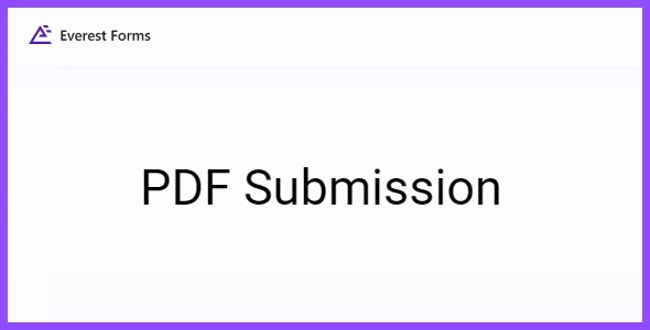 Everest Forms PDF Submission